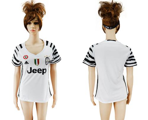 Women's Juventus Blank Sec Away Soccer Club Jersey - Click Image to Close
